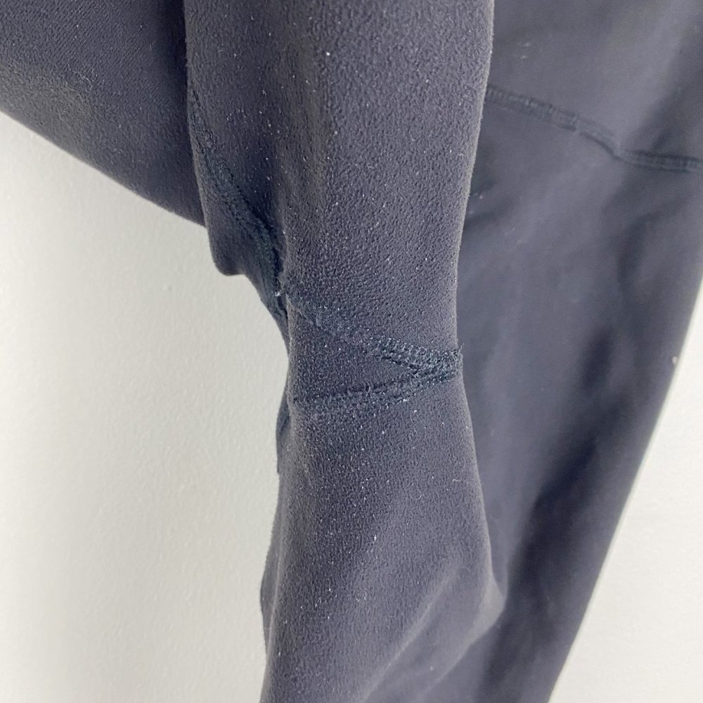 Lululemon Black Wunder Under Stretch Long Biker Shorts Sz 8 - Picture 7 of 7